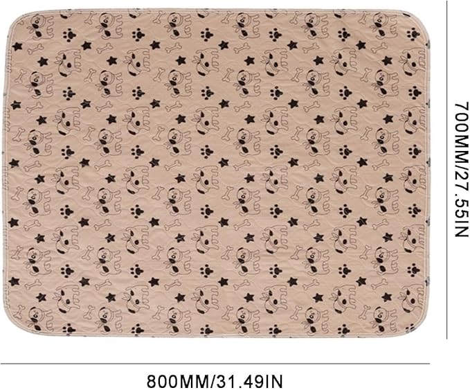 Puppy pad Pee Pads for Dogs, 2026 Upgraded Washable Puppy Pad with Pheromones, PuppyPad Pee Pad - Leak & Odor Proof, Non-Slip Base, Easy to Clean & Reusable (Brown, M: 27.6" × 31.5")