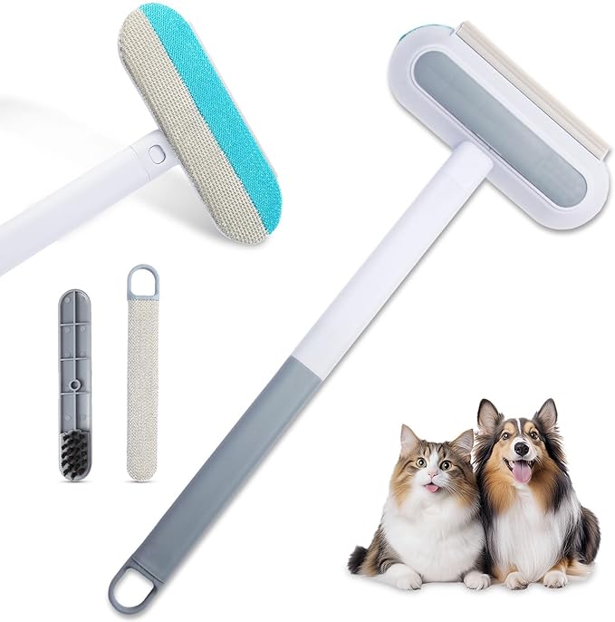 Pet Hair Remover for Furniture, Cat and Dog Hair Remover for Couch, Carpets, Clothes Reusable and Washable Lint Brush Pet Hair Removal Tool