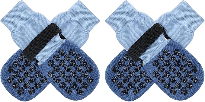 SCENEREAL Dog Socks to Prevent Licking Paws for Hardwood Floors Anti Slip, Dog Grippy Socks Shoes for Senior Small to Large Dogs, Dog Boots & Paw Protectors for Hot/Cold Scratching Pavement