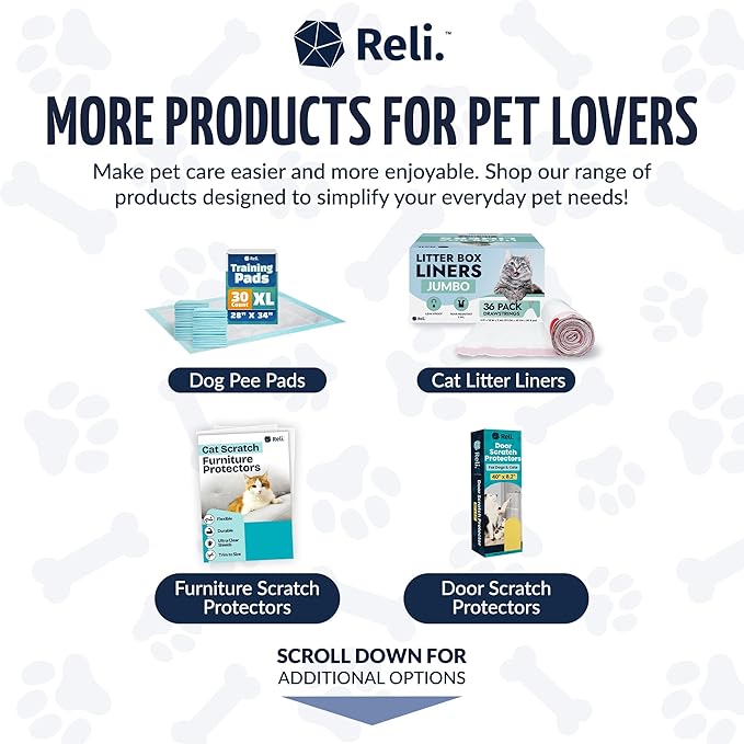 Reli. Dog Poop Bags (2000 Pack, 5 Large Rolls) | 9"x13" Large Poop Bags for Dogs | Unscented, Leak Proof for Doggie/Pet Waste Clean Up | Black | Dispenser Box | Bulk