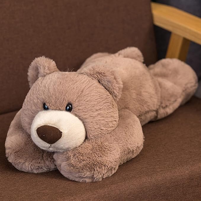 ronivia Weighted Stuffed Animals, 19.7" 3.3lbs Weighted Bear Stuffed Animal Toy Cute Brown Bear Plush Pillow Weighted Plush Animals Toy