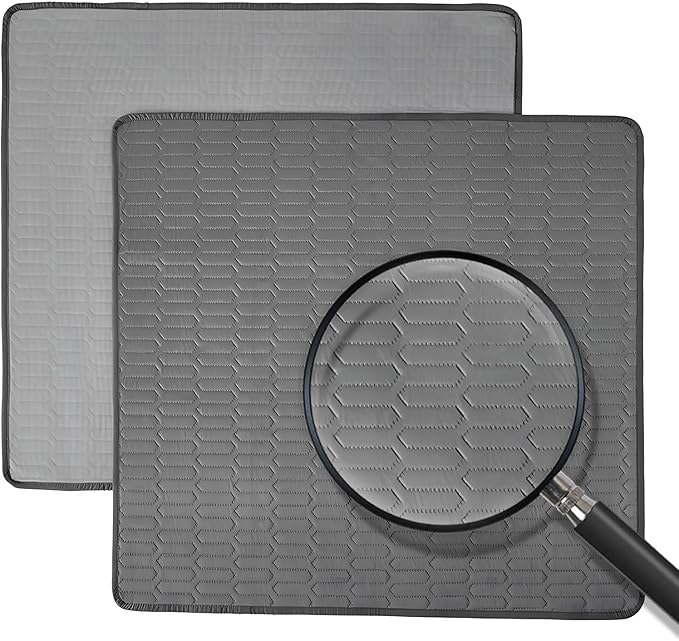Washable Underpads, 34x52 Inch reusable bed underpads - Heavy Duty Incontinence Bed Pads for Adults, Kids, Elderly, and Dogs, Gray Mattress Pad for Bedwetting