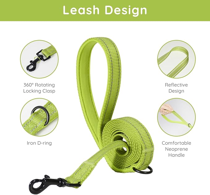BELLA & PAL Step in Vest Harness for Small and Medium Dogs, No Pull Small Dog Harness with Leash Set, Comfortable Air Mesh Dog Vest Harness with Reflective Strip (Avocado Green, M)