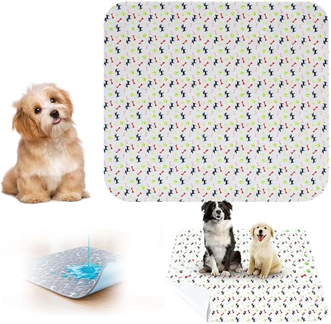 Pee Pads for Dogs, 2026 New Washable Puppy Pad with Pheromones,Non-Slip Base, Easy to Clean & Reusable (White, S:15.75x23.62 inch)
