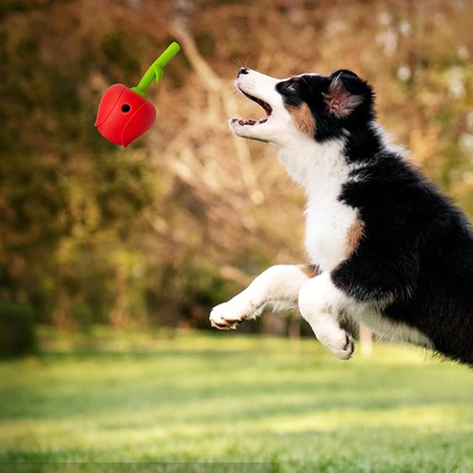 Treat Dispensing Dog Toys - Rose Interactive Feeder Toy | Puppy Entertainment Feeder,for Dog Puppy Large Medium Small Breeds Indoor Boredom Enrichment Calming