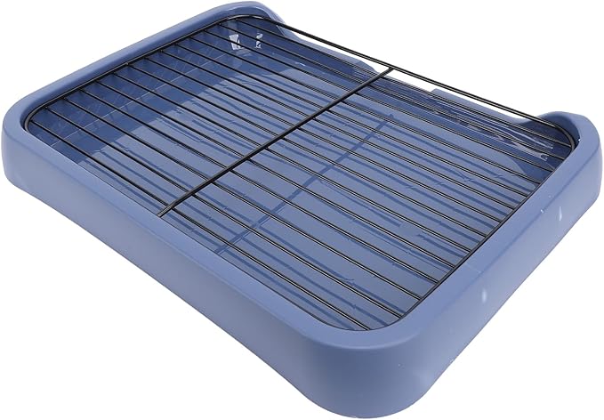 Acouto Dog Potty Pad Holder Tray - Dog Potty Tray Removable Indoor Training Toilet Portable Puppy Pad Holder with Grille Small and Medium Dogs - Puppy Litter - Pet
