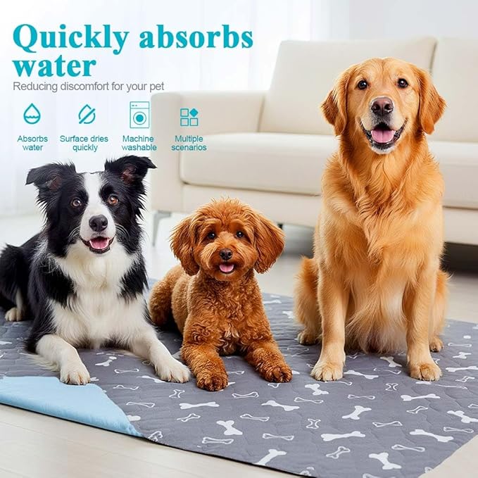 Pee Pads for Dogs, 2026 New Washable Puppy Pad with Pheromones,Non-Slip Base, Easy to Clean & Reusable (White, S:15.75x23.62 inch)