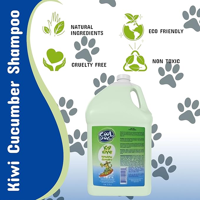 Pet Silk Cool Dog K-9 Kiwi Cucumber Shampoo, 128 Ounce