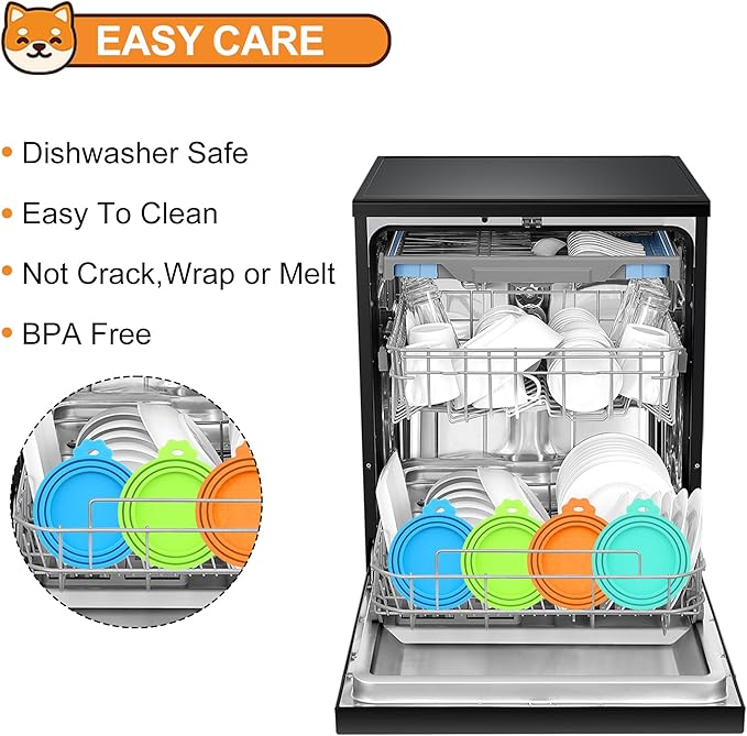 PWOD 2 Pack Pet Food Can Covers, Silicone Universal Can Lids for Dog & Cat Food, BPA Free, One Fit Most Standard Size Food Cans Teal/Dark Green