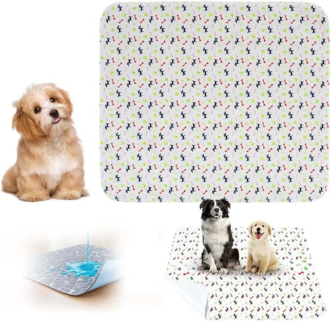 Puppy Pad Pee Pads, 2026 New Reusable Puppy Pads with Pheromones, Washable Pee Pads for Dogs & Cats, Durable Leak-Proof & Anti-Slip Pet Training Pads for Home & Travel (B, S)