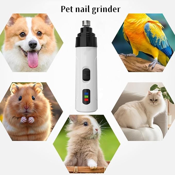Nail Grinder, 2025 New Dog Nail Trimmer, USB Rechargeable Pet Nail Grinder, Dog Nail Trimmers, Electric Dog Nail Clippers, Pet Paws Grooming Smoothing Tool (1 Set)