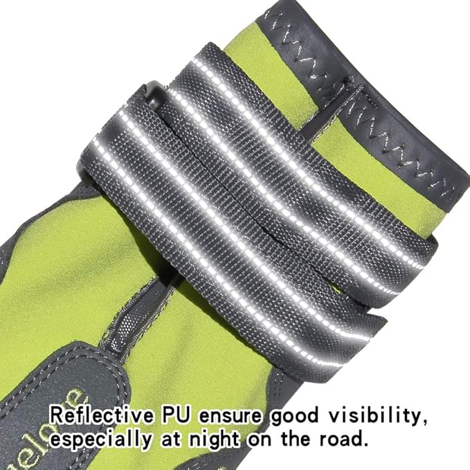 MOKCCI Truelove Dog Boots,Waterproof Pet Shoes with Reflective Straps for Paw Protectors Small Medium Large Dog Summer Winter Snow Outdoor Walking