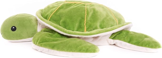 WEIGEDU Large Weighted Sea Turtle Stuffed Animal Plush Toy with Embroidered Eyes, Removable Weight Pack - 28 Inches, 5 lb Soft Cuddly Toy for Kids and Adults