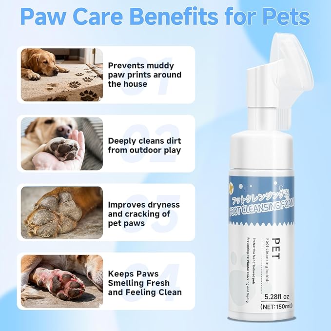 Pet Steam Brush Dog Cat Grooming Comb Shedding, Floating Hair, Smooth & Detangling, Gentle Cool Mist Softens Hair Reduces Static Helps Pets Who Dislike Bathing,Includes Shampoo and paw cleaning foam