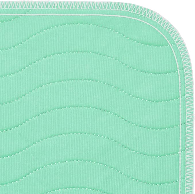 Accompagner Waterproof Reusable for Adults and Pets Washable Pee Pads for Dogs Changing Pad Large Dog Bed Size Adults Incontinence Bed Pads - Non-Slip Leak-Proof (Green, 36"x36"(Pack of 4))