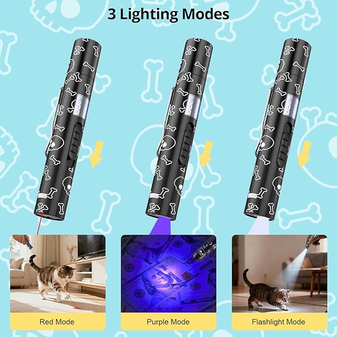 Cat Toy for Indoor Cats, Battery Level Display Screen, USB Rechargeable Kitten Toys with 7 Adjustable Patterns, Interactive Chase Toys for Indoor Cats & Dogs, Training & Exercise Fun（1 pcs）
