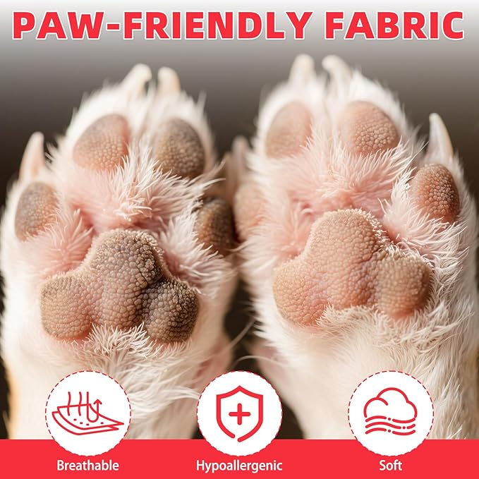 KOOLTAIL Dog Socks for Hot/Cold Pavement, Breathable & Warm Dog Socks to Prevent Licking Paws, Non Slip Pet Boots & Paw Protectors for Hardwood Floor,Grippy Shoes for Medium Senior Dogs