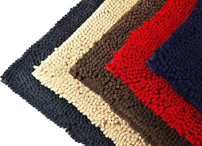 My Doggy Place Dog Mud Mat, 36" x 26" Red – Thick Microfiber Entry Rug for Snow, Mud & Salt – Absorbent, Quick-Dry, Washer-Safe & Non-Slip, Large