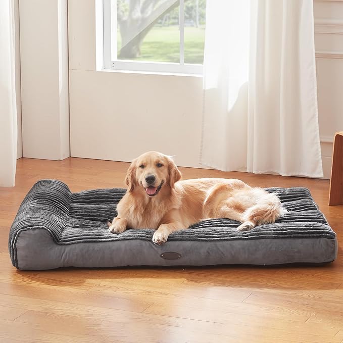 Dog Beds for Small,Medium Dogs Breeds,Sofa Dog Bed with Pillow for Crate Kennel, Super Soft Pet Bed for Support Bolster, Comfortable Pet Couch Bed & Non-Slip Bottom