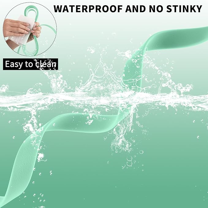 Waterproof Long Leash Durable Dog Recall Training Lead Great for Outdoor Hiking, Training, Yard, Beach and Swimming (Light Green, 50ft)