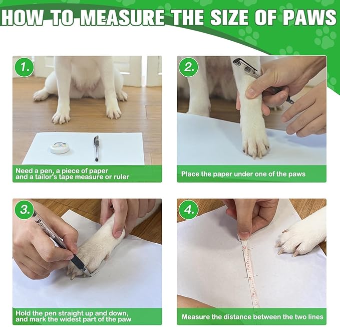 EXPAWLORER 6Pcs Anti Slip Dog Socks to Prevent Licking Paws, Dog Shoes for Winter, Double Sides Dog Boots & Paw Protectors Booties for Hardwood Floors with Grippers Small Medium Large Senior Dogs, M