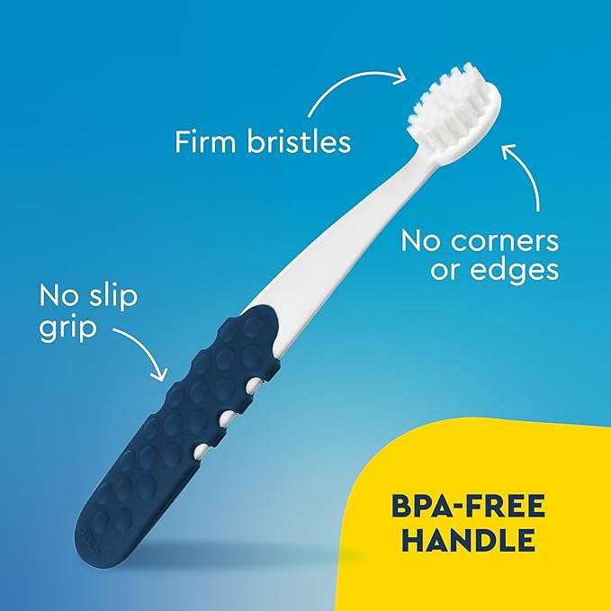RADIUS Pet Toothbrush, Lush and Plus Soft Bristles, Designed to Clean Teeth and Help Prevent Tartar and Remove Plaque, Pack of 2