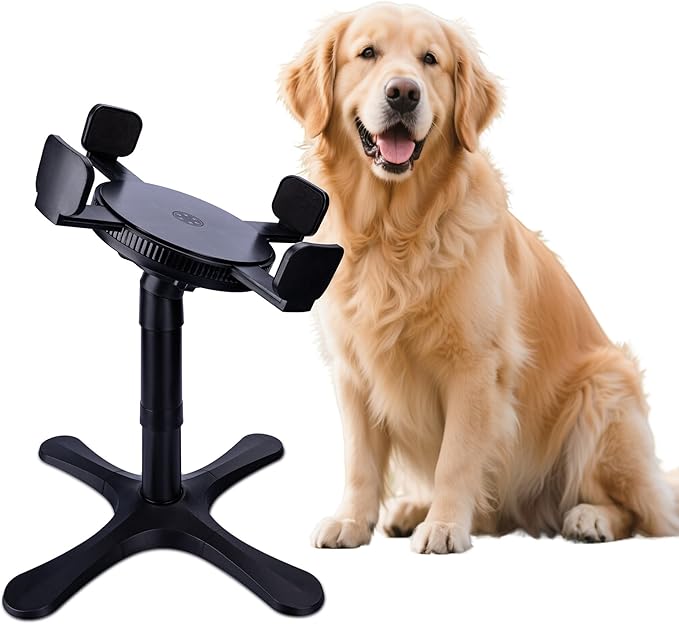 Elevated Adjustable Dog Bowl Feeding Stand, 3 Heights and Tiled Ajudst, Compatible with Moost Feeding Bowls, Great for Medium Large Dogs(No Bowl Included) (1 Pack-C)