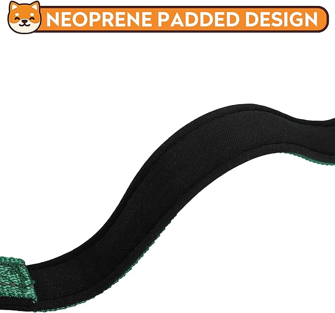 Reflective Dog Collar, Adjustable Soft Neoprene Padded Nylon Pet Collars with Buckle for Small Dogs, Dark Green,S
