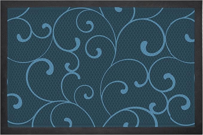 Bernini Aqua-Terra Waterproof Shoe Scraper Dog Mat, Heavy Duty Mud Mat with Quick Dry Mesh, Stain Resistant Rubber, Low-Profile Dirt Grabber, Indoor/Outdoor Dog Doormat for Muddy Paws, 36"x 24"