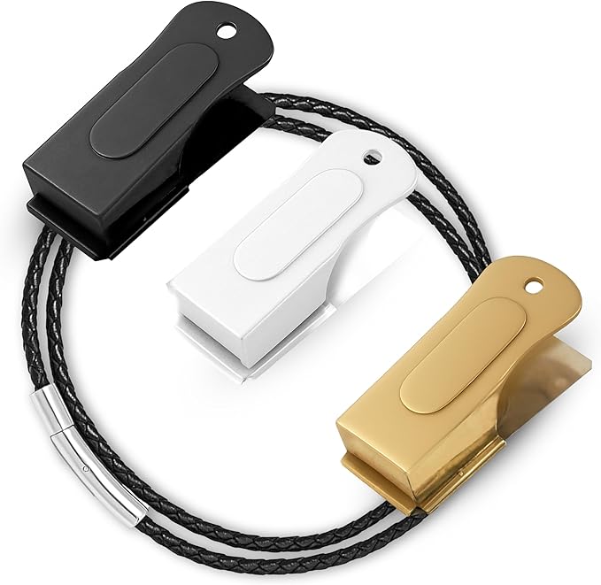3-Pack Dog Clicker (White, Gold, Black) - Clickers for Pet Training – Easy-to-Carry Dog Training & Behavior Aids - Teach Your Dog Tricks or Reward His Behavior