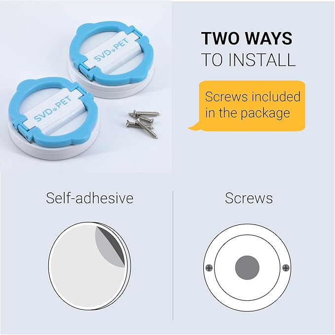SVD.PET (4-Pack Pee Pad Magnetic Holder, Dog Potty Training Magnetic Holder, Strong Magnets with Easy-Lifted Handles, Perfect for Leg-Lifting Marking Dogs, Compatible with Any Size of Puppy Pee Pads