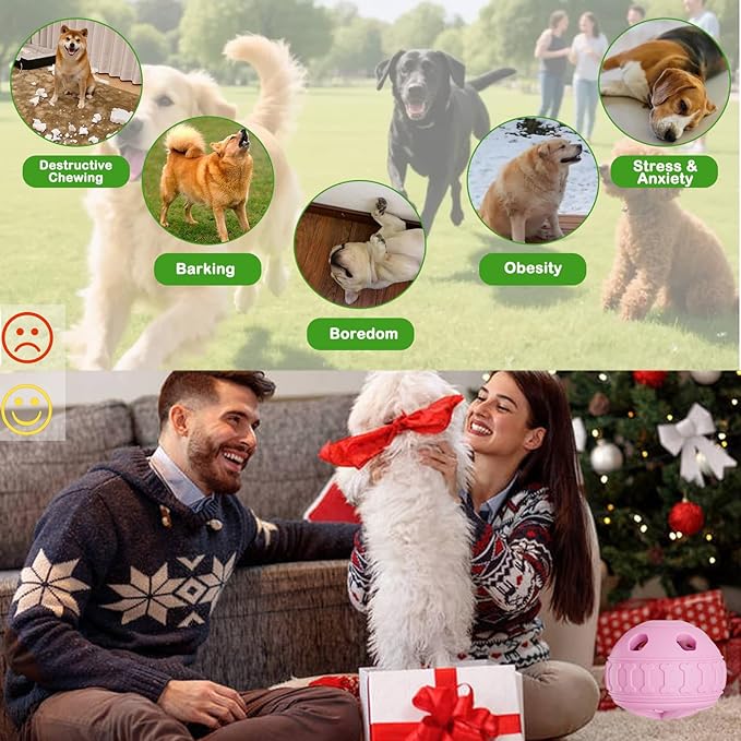 CUTENNIOU 2 in 1 Interactive Dog Toy and Silicone Tray with Lid, Dog Enrichment Toys for Large Dogs 25-75 lbs, Freezable Dogs Chew Toy to Keep Them Busy, Frozen Treat Dispensing for Slow Food Training