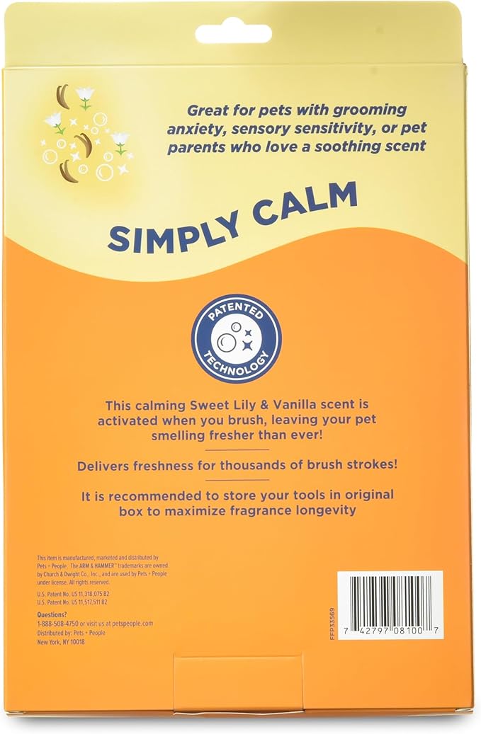 Arm & Hammer Deodorizing Dog Grooming Glove with Fragrance Transfer Technology – Scented Deshedding Dog Brush for Bathing, Pet Hair Removal Glove, Sweet Lily & Vanilla Scent