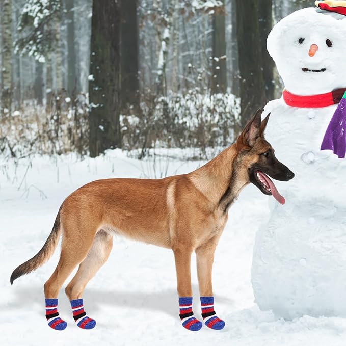 KOOLTAIL Dog Socks for Hot Pavement, Summer Dog shoes to Prevent Licking Paws for Hardwood Floor, Non Slip Double Sides Boots & Paw Protectors, Pet Grippy Booties for Small Medium Large Senior Dogs,SM
