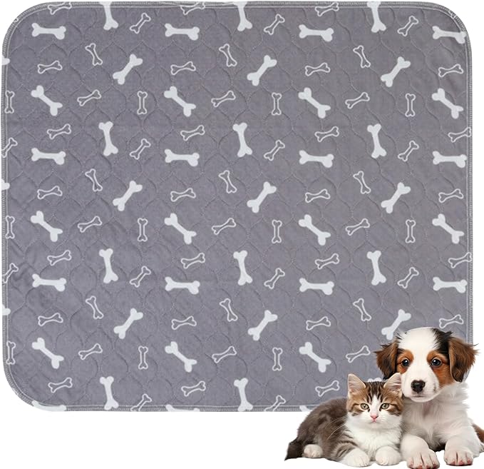 Puppy Pet Pads, Reusable Puppy Pads with pheromones, Washable Pet Pads for Dogs & Cats, Durable Leak-Proof & Anti-Slip Pet Training Pads(S: 16 × 24in)