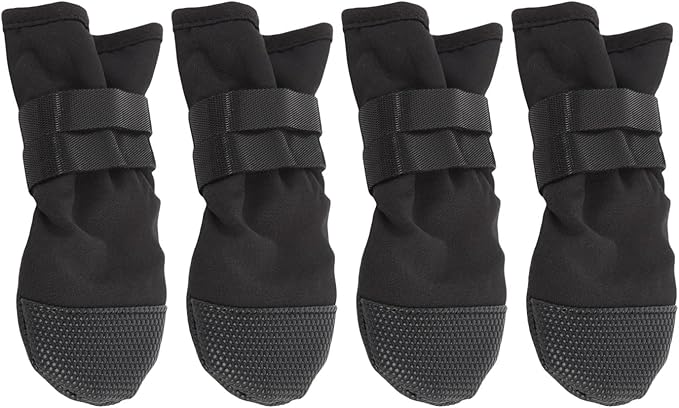 Dog Socks Anti Slip Soft Grip Socks Prevent Licking Protect Paws for Hardwood Floors Senior Dogs Polyester Cotton S Size 4Pcs