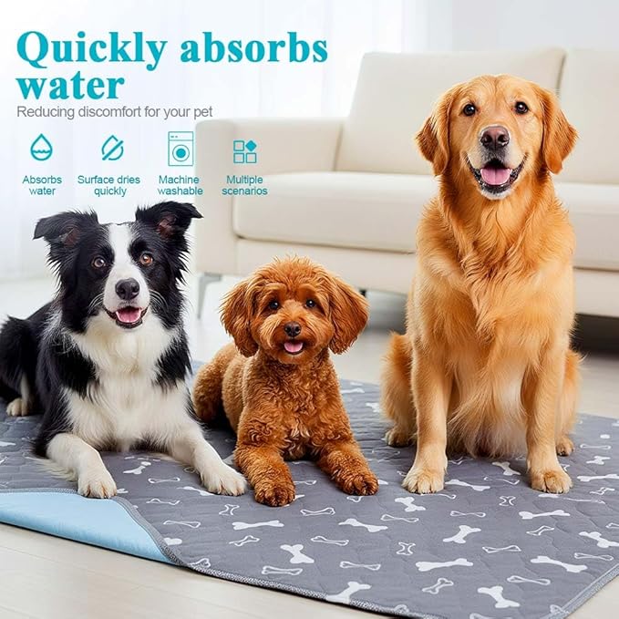 Puppy Pad Pee Pads, 2026 New Reusable Puppy Pads with Pheromones, Washable Pee Pads for Dogs & Cats, Durable Leak-Proof & Anti-Slip Pet Training Pads for Home & Travel (C, S)