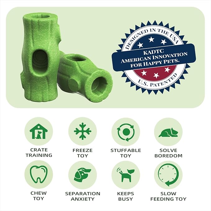 KADTC 3 in 1 - X-Large Size Durable Dog Fillable Toy,Peanut Butter Filler & Freeze Frozen Lick Treat Tray,Indestructible Tough Chew Toys for Aggressive Chewers Dogs,BPA-Free, Non-Stick & Easy to Clean