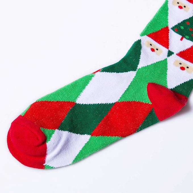 Chalier Womens Funny Socks Cozy Cute Printed Patterned Fun Sock Novelty Cat Dog Socks for Women