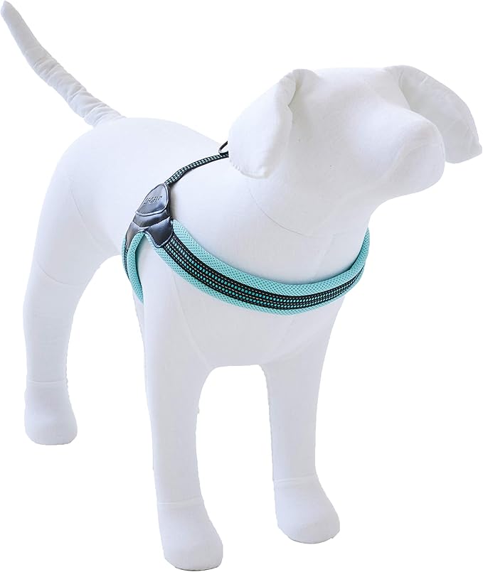 Sporn Easy-Fit Mesh Dog Harness Large Sized Dog, Turquoise Soft Fabric Nylon No Choke Dog Harness Large Size Dog, Breathable & Easy Dog Walking Harness, Provides to Large Breeds