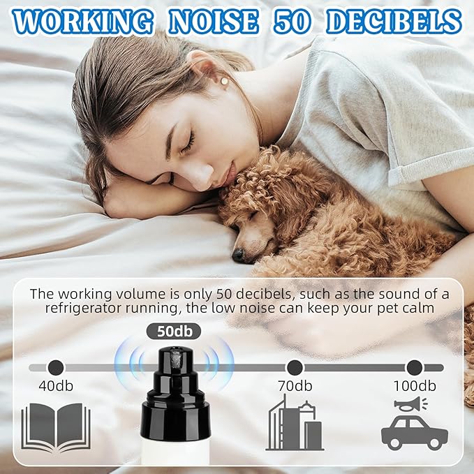 Nail Grinder, 2025 New Dog Nail Trimmer, USB Rechargeable Pet Nail Grinder, Dog Nail Trimmers, Electric Dog Nail Clippers, Pet Paws Grooming Smoothing Tool (1 Set)