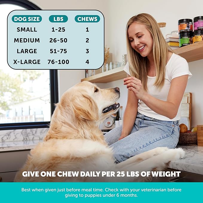 Natural Hemp Calming Chews for Dogs Maximum Strength - Hemp & Melatonin for Occasional Anxiousness - Calming Aid Supplement with Valerian Root - Stress, Separation & Thunder Support - (Duck 90 Ct)