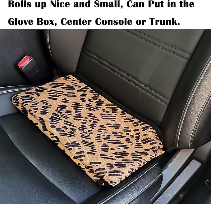 LoyaGour Car Seat Cover Protector Front Seats,for Gym Workout,Running,Swimming,Beach and Hiking,Waterproof Sweat Towel Bucket Seat Covers for Cars SUV Trucks (Leopard, 2Pcs)