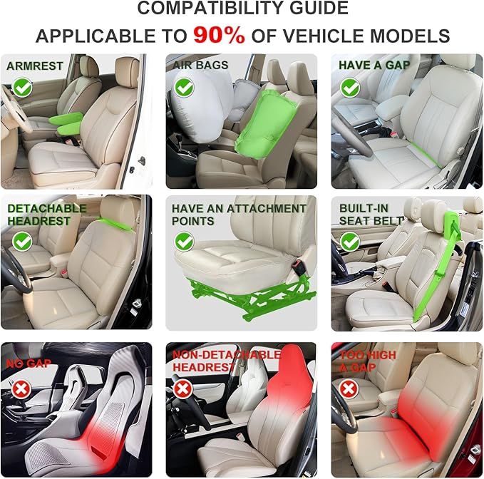 Linen Car Seat Covers Front Seat Covers Breathable Cloth Fabric Car Seat Protector - Universal Fit for Cars, Vans, SUVs, Trucks - 2 Units - Black