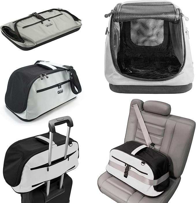 Sleepypod Air in-Cabin Pet Carrier, Glacier Silver