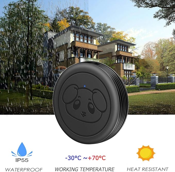 EverNary Dog Door Bell, Wireless Doggie Doorbells for Potty Training, Door Bell for Dogs to Go Outside, Dog Bells to with 1 Receiver and 2 Waterproof Transmitters (Black)