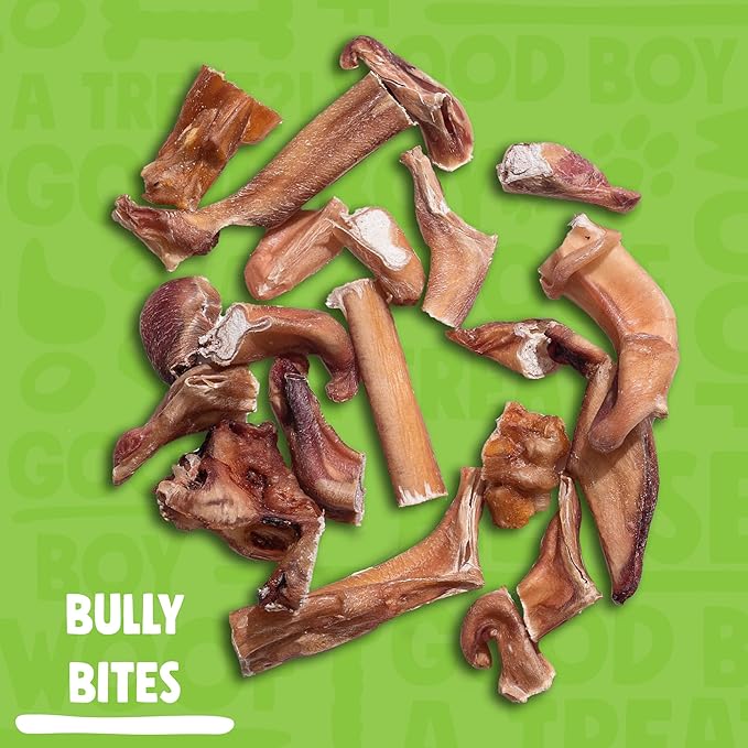 Jolly Barks Bully Sticks for Small Dogs (1lb Bag) All Natural, Single Ingredient Bully Sticks for Puppies to Medium Dogs (Bully Bites)