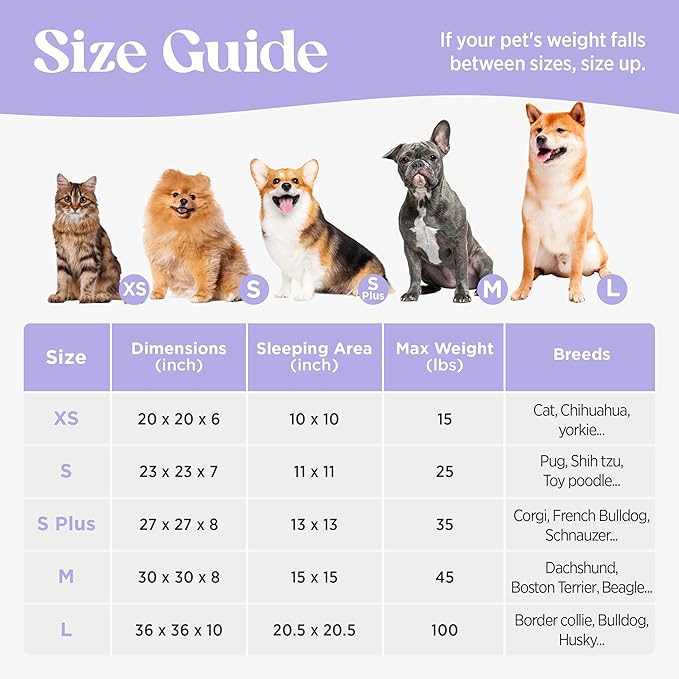 LE SURE Shown on TV Donut Medium Dog Bed - Round Sofa Indoor Anti-Anxiety Calming Christmas Bed Gift for Pets, Washable Cute Modern Beds with Jacquard Shaggy Plush & Anti Slip Bottom, 30 Inch, Brwon