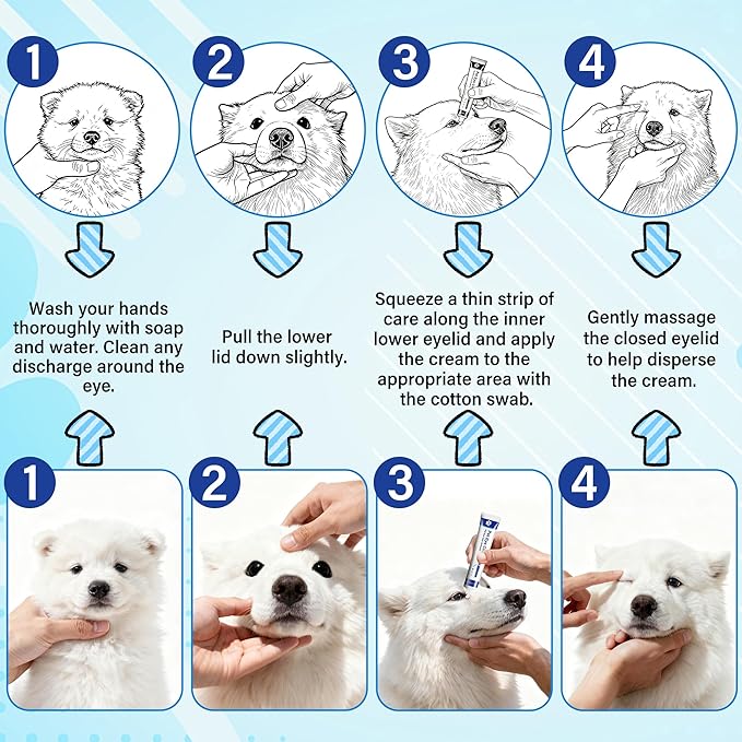 Pet Eye Area Grooming Cream for Dogs & Cats, 0.71 oz / 20 g — External Use Only