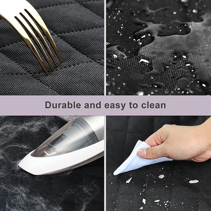 Daitore Dog Car Seat Cover for Back Seat with Mesh Window, 600D Heavy Duty Waterproof Hammock, Universal Fit for Cars and SUVs (Standard 56.5"x53")